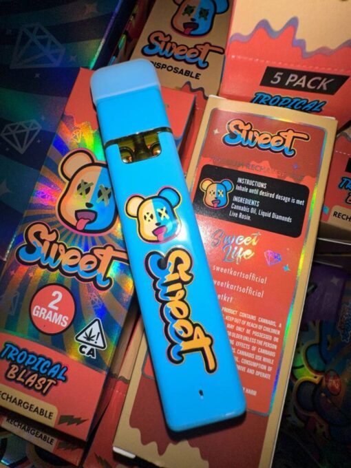 Sweet Carts Disposable are now available in stock online for affordable prices. Buy sweet carts thc disposable online. Buy sweet cart disposable