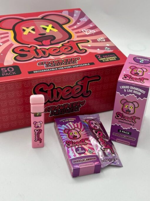 Sweet Carts Disposable are now available in stock online for affordable prices. Buy sweet carts thc disposable online. Buy sweet cart disposable